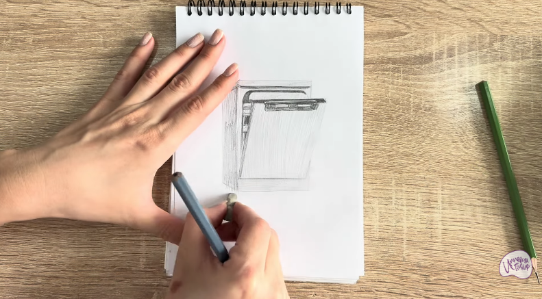 Рисуем Посудомоечная машина