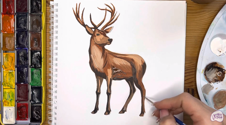 Рисуем Олень
