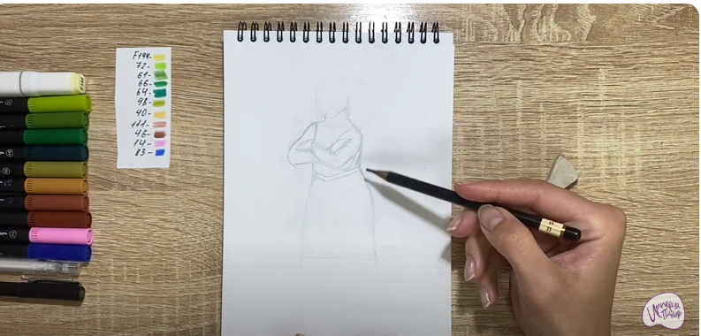Рисуем Принцесса Фиона из "Шрека"