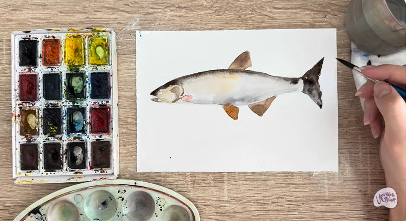 Рисуем Голавль