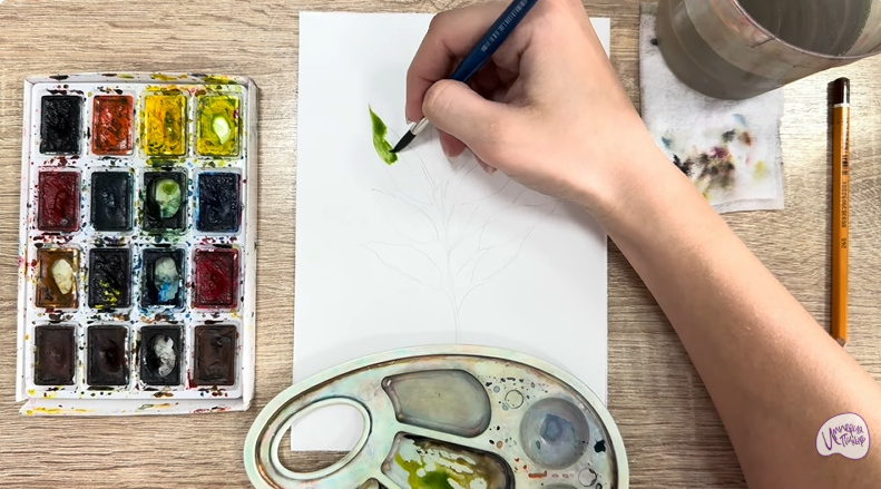 Рисуем Лавровый лист