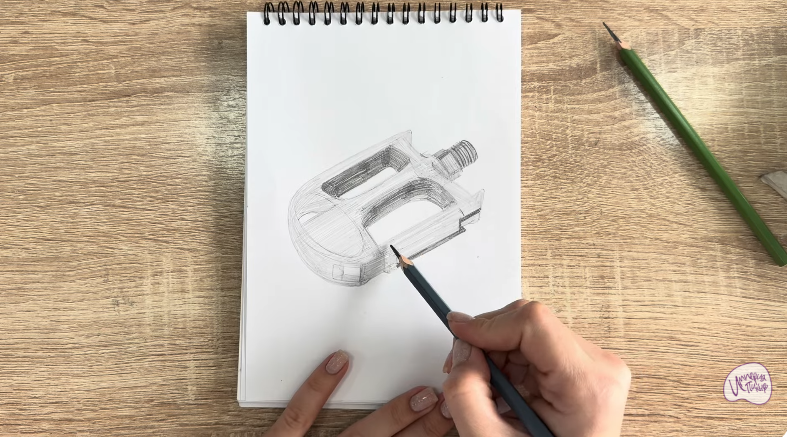 Рисуем Педаль велосипеда