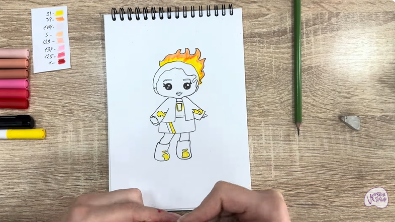 Рисуем Эмбер Синнамон