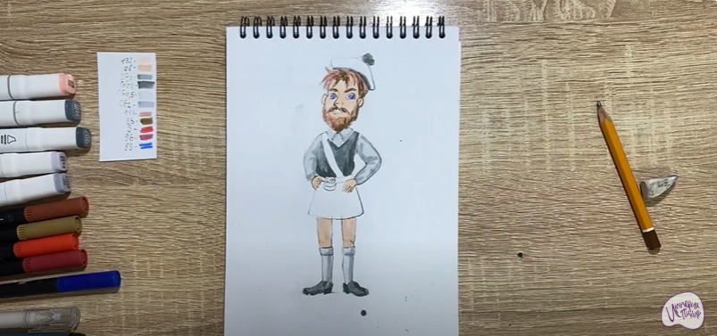 Рисуем Шотландец