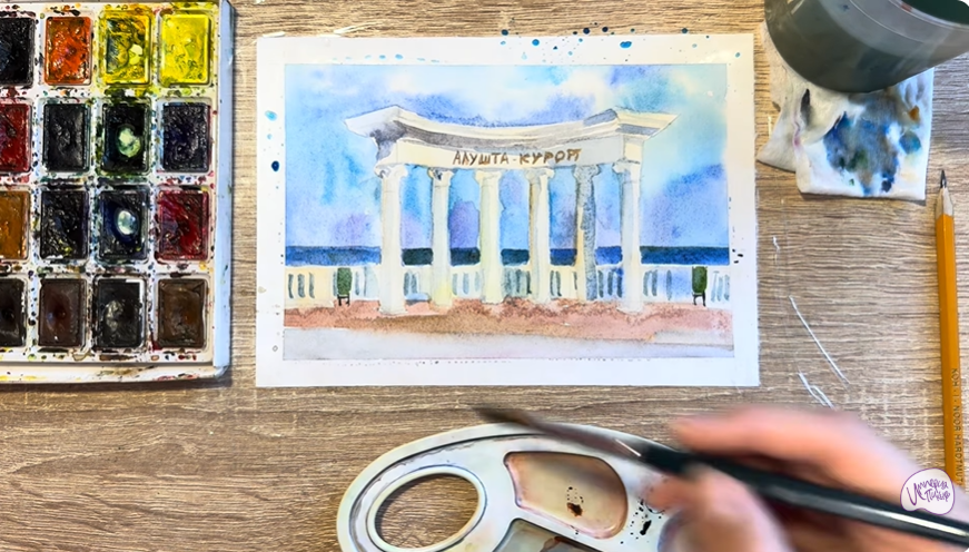 Рисуем Алушта