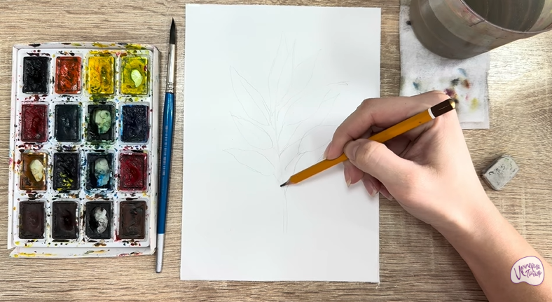 Рисуем Лавровый лист