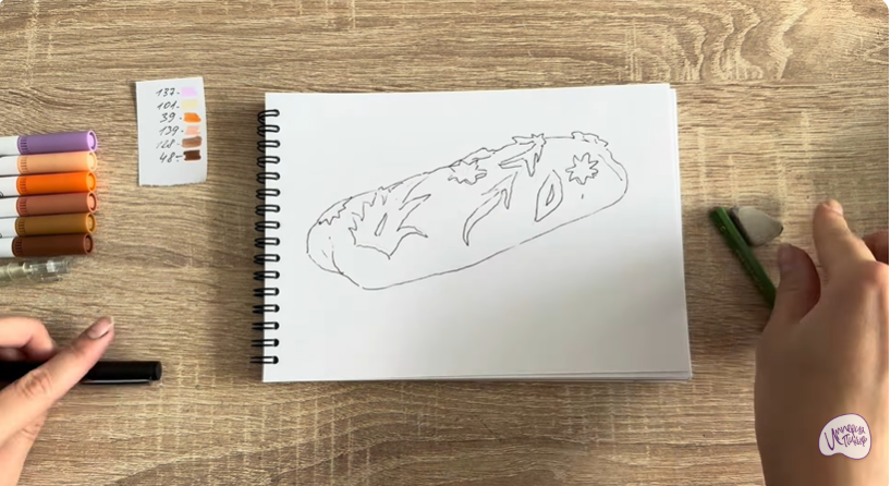 Рисуем Кулебяка Рисуем Кулебяка