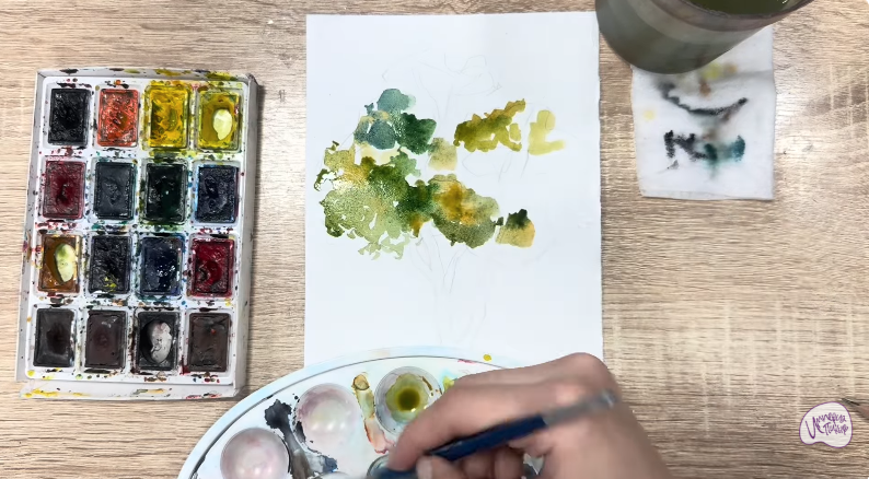 Рисуем Бархат амурский