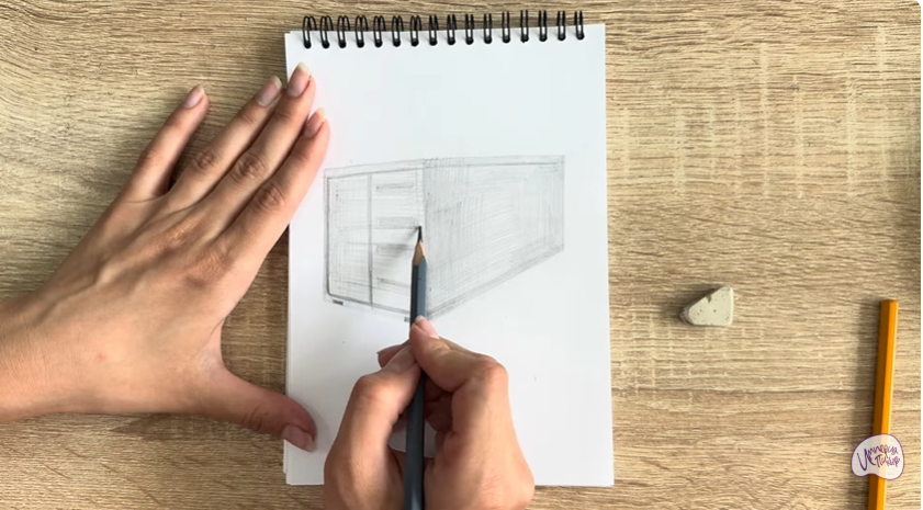 Рисуем Грузовой контейнер