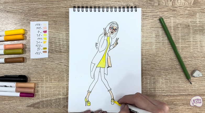 Рисуем Хани Лемон из "Город героев"