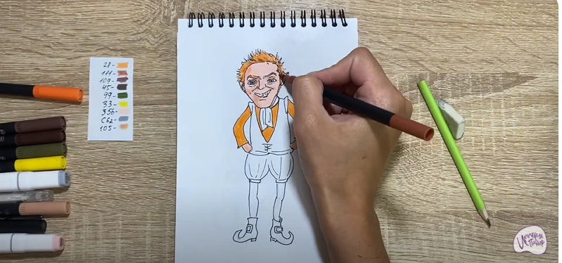 Рисуем Румпельштильцхен из "Шрека"