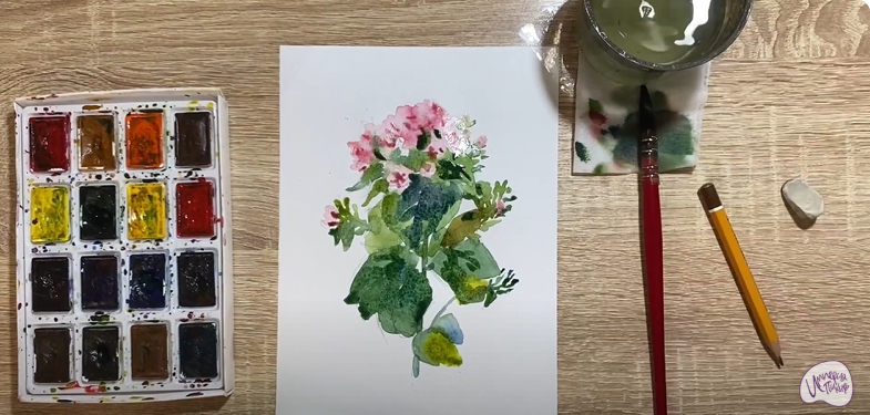 Рисуем Цветок "Бувардия"