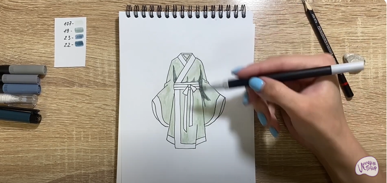 Рисуем Костюм Китая