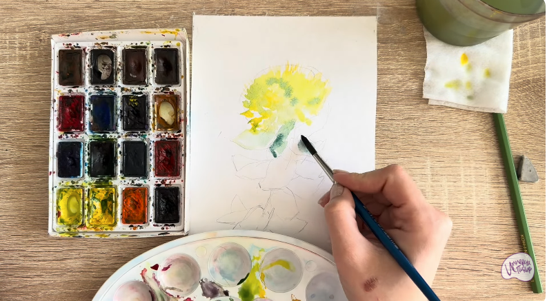 Рисуем Радиола розовая