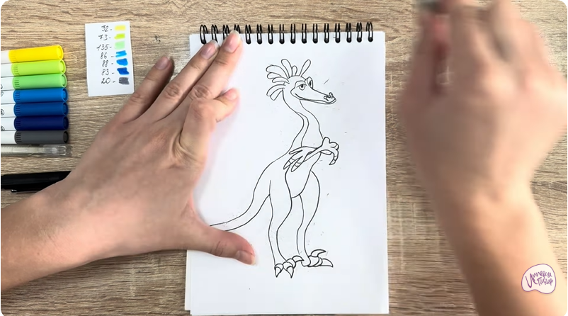 Рисуем Веган из «Доктор Динозавров»