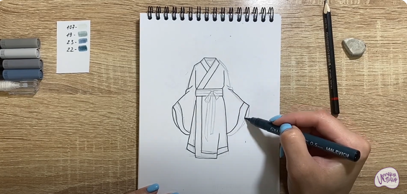 Рисуем Костюм Китая