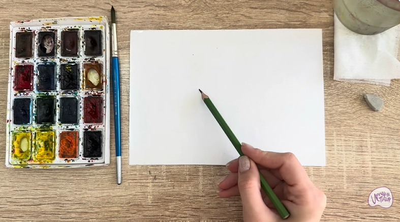 Рисуем Обыкновенная лазоревка