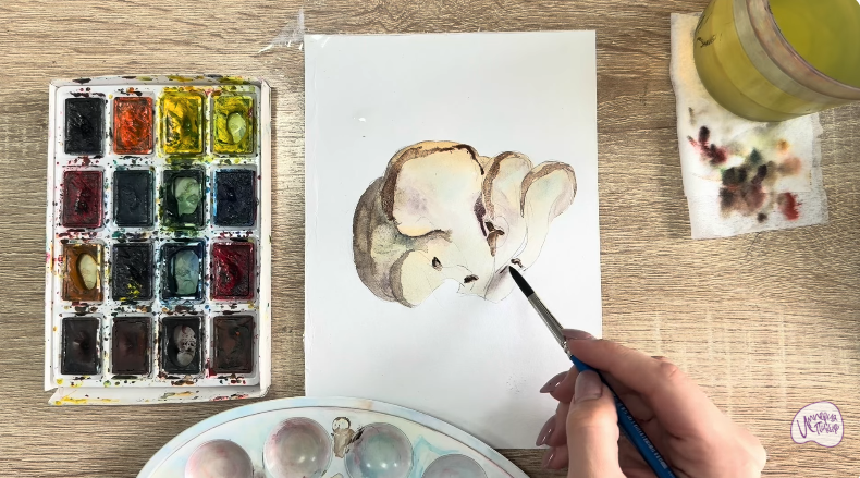 Рисуем Вешенки