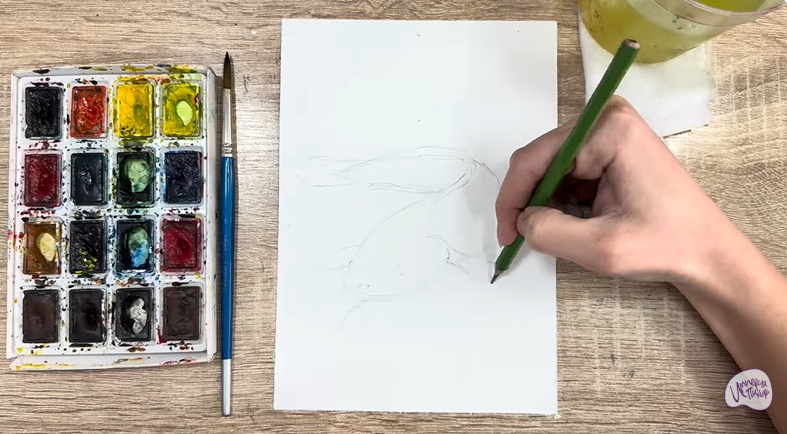 Рисуем Налим