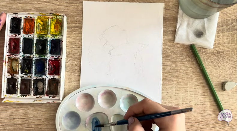 Рисуем Рыба петушок