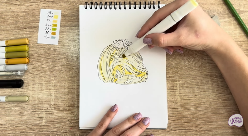 Рисуем Пишмание с фисташками