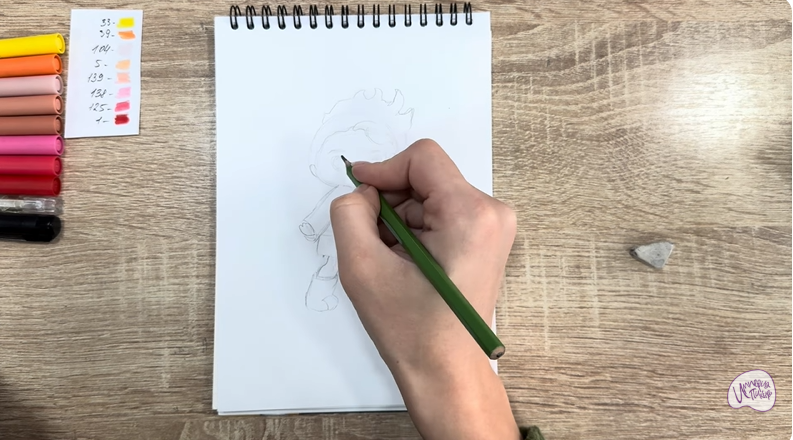 Рисуем Эмбер Синнамон