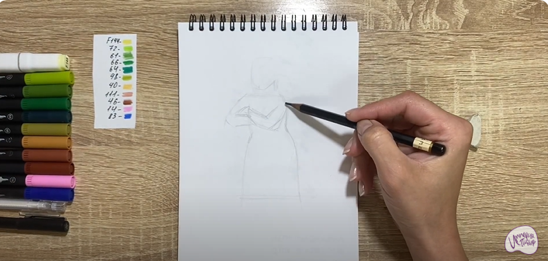 Рисуем Принцесса Фиона из "Шрека"