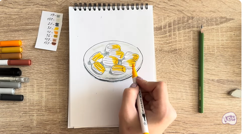 Рисуем Десерт "Тулумба"