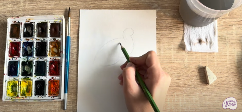 Рисуем Колпица Рисуем Колпица