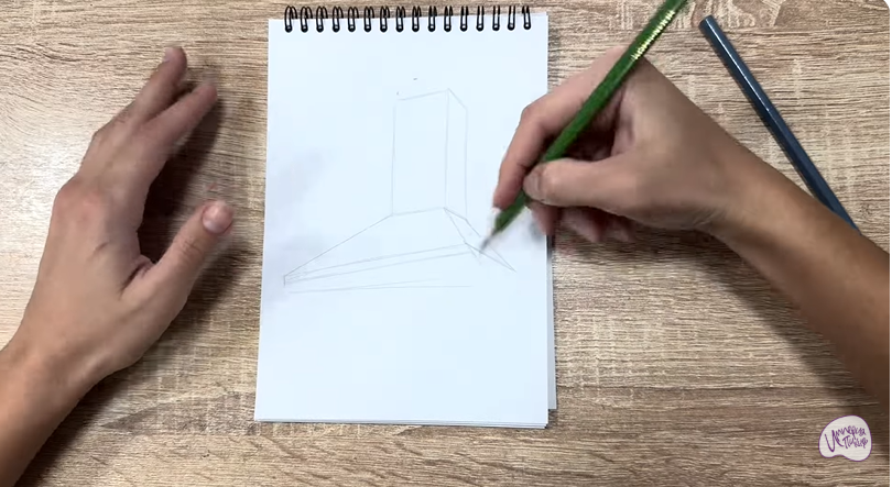 Рисуем Кухонная вытяжка Рисуем Кухонная вытяжка