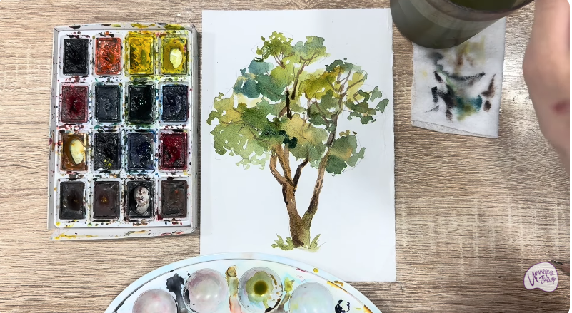 Рисуем Бархат амурский