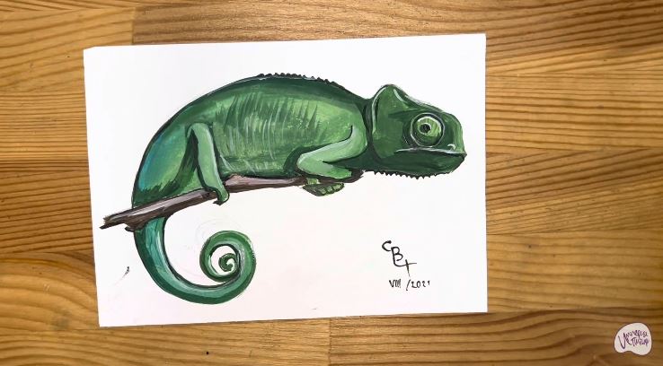 Рисуем Хамелеон