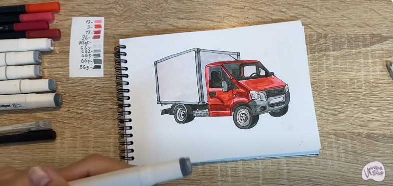 Рисуем Газель