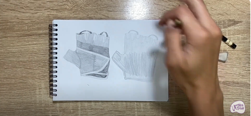 Рисуем Перчатки для фитнеса