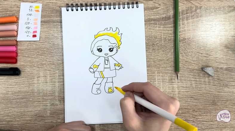 Рисуем Эмбер Синнамон