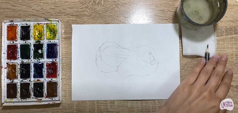 Рисуем Яванское яблоко