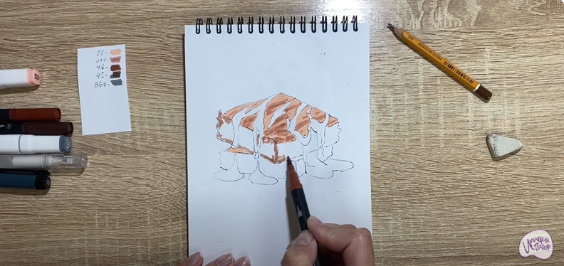 Рисуем Шоколадный брауни