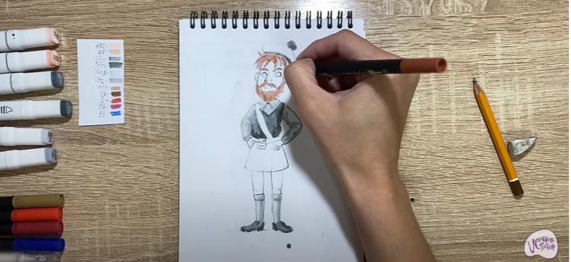 Рисуем Шотландец