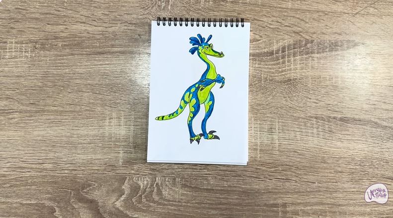 Рисуем Веган из «Доктор Динозавров»