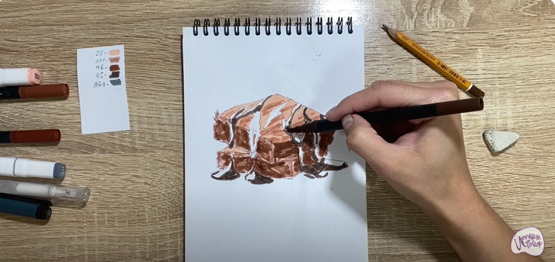 Рисуем Шоколадный брауни