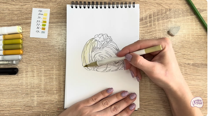 Рисуем Пишмание с фисташками