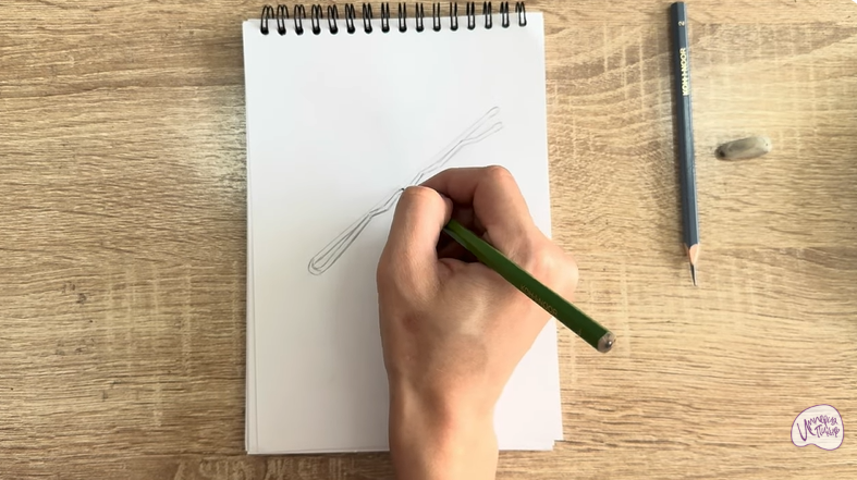 Рисуем Невидимка для волос