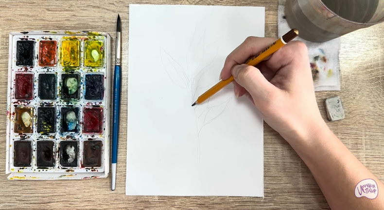 Рисуем Лавровый лист