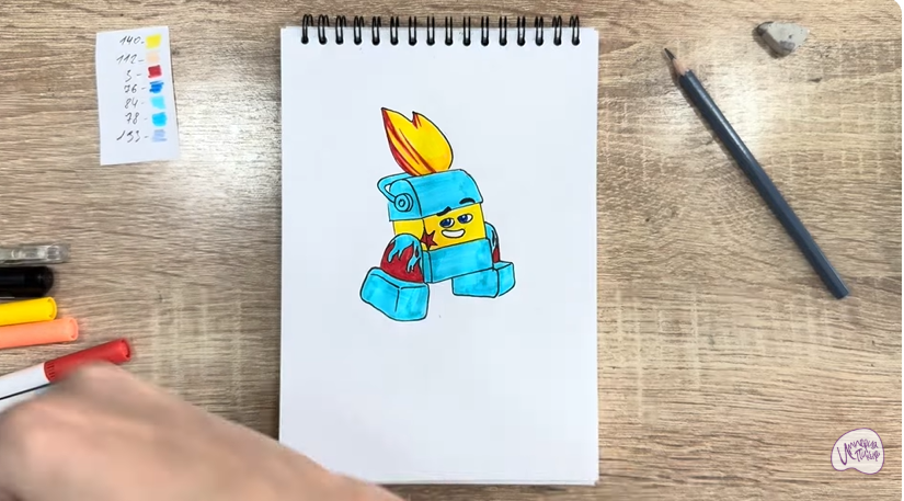 Рисуем Диз из "Живой гараж"