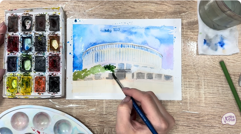 Рисуем Стадион Краснодар