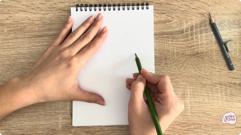 Рисуем Пластиковый зажим