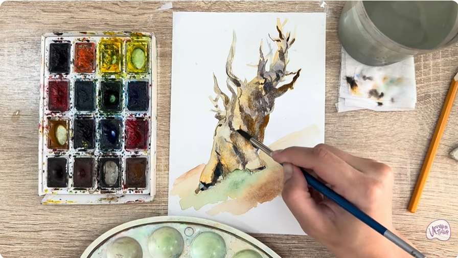 Рисуем Сосна Мафусаила