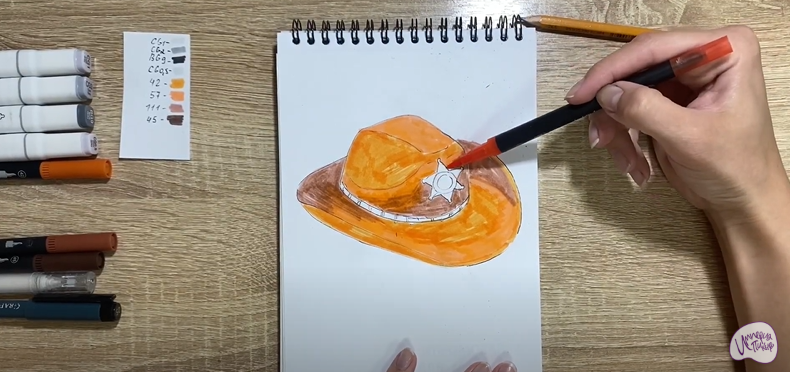 Рисуем Шляпа шерифа