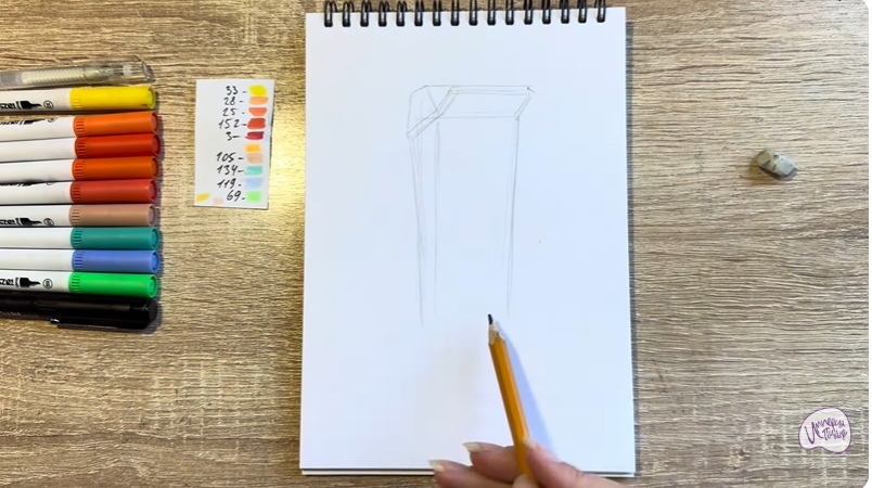 Рисуем Петя из мультфильма  "Домики"