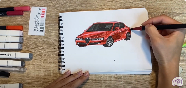 Рисуем Alfa Romeo